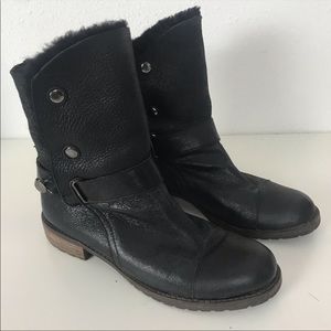 Matt Bernson Tundra Shearling Black Boots 10